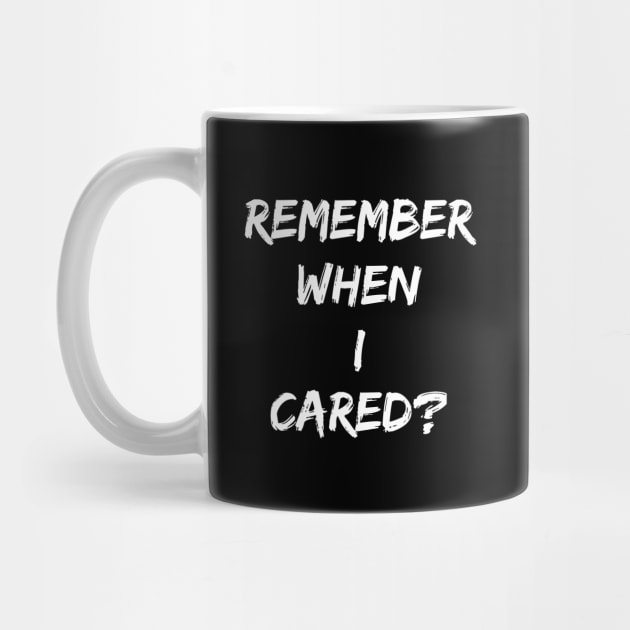 Remember when I cared? - Breakup, Divorced, Divorcee by almostbrand